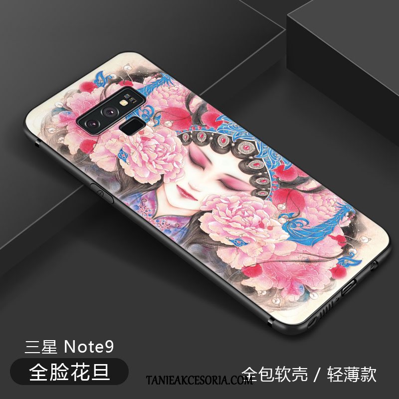 Etui Samsung Galaxy Note 9 Miękki Różowe All Inclusive, Obudowa Samsung Galaxy Note 9 Chiński Styl Vintage Silikonowe