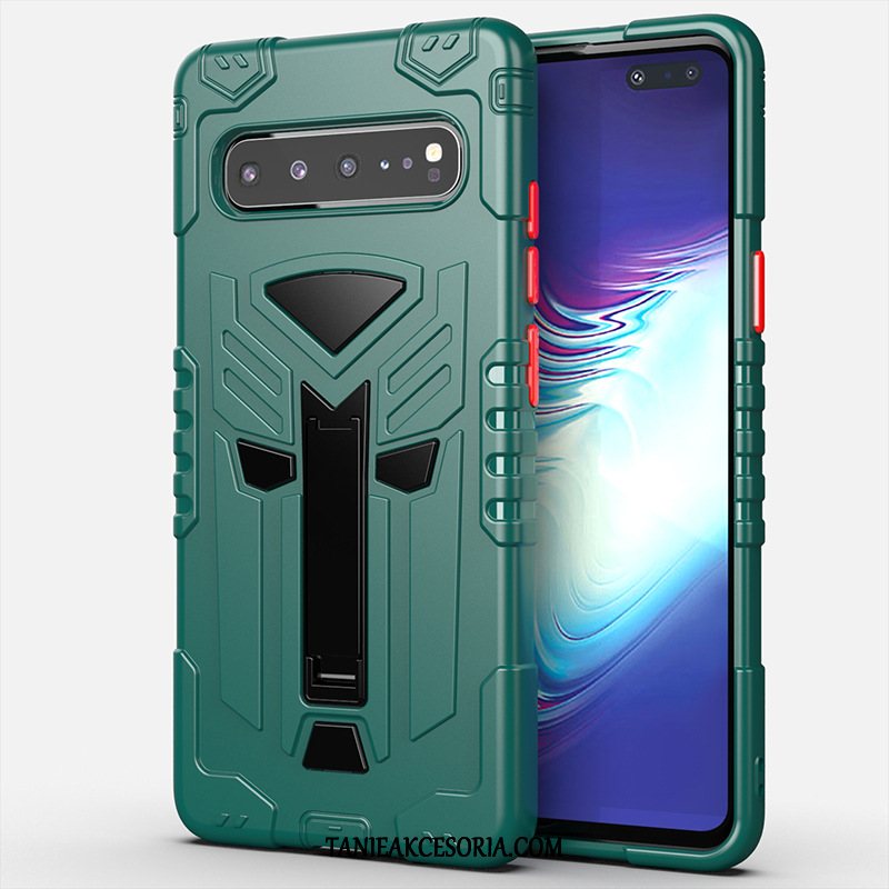 Etui Samsung Galaxy S10 5g Tylna Pokrywa Zielony Gwiazda, Obudowa Samsung Galaxy S10 5g Wspornik Ochraniacz Telefon Komórkowy