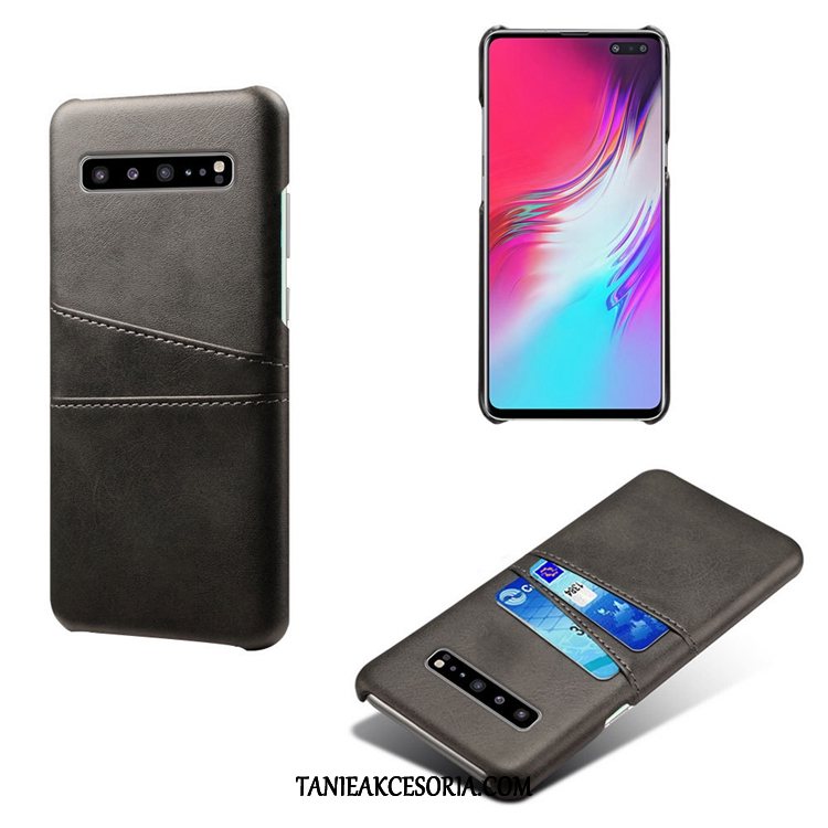 Etui Samsung Galaxy S10 5g Wzór Mały Skóra, Pokrowce Samsung Galaxy S10 5g Gwiazda Bydło Osobowość Braun