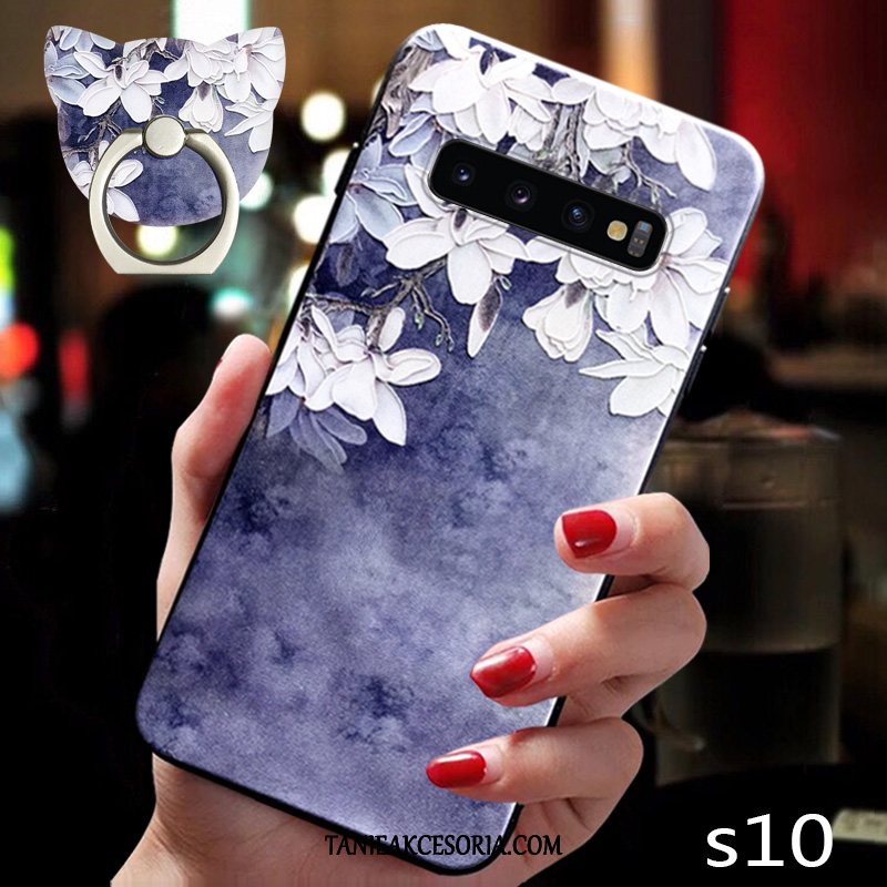 Etui Samsung Galaxy S10 Nowy Kreatywne Wysoki Koniec, Futerał Samsung Galaxy S10 Cienkie Anti-fall Niebieski