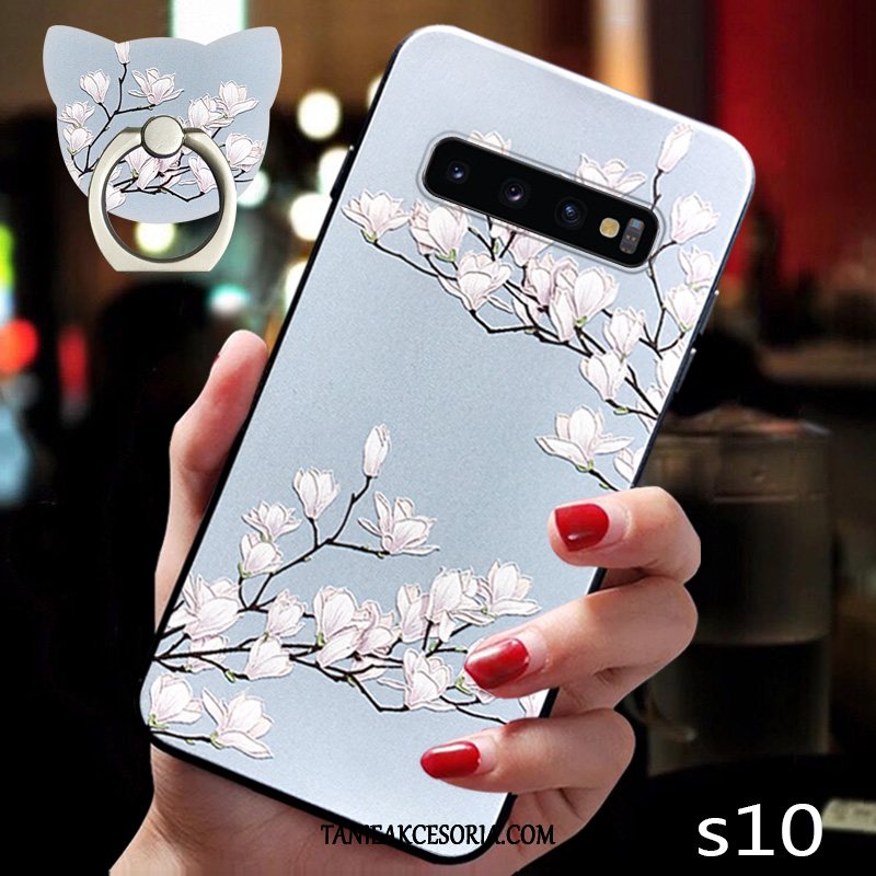 Etui Samsung Galaxy S10 Nowy Kreatywne Wysoki Koniec, Futerał Samsung Galaxy S10 Cienkie Anti-fall Niebieski