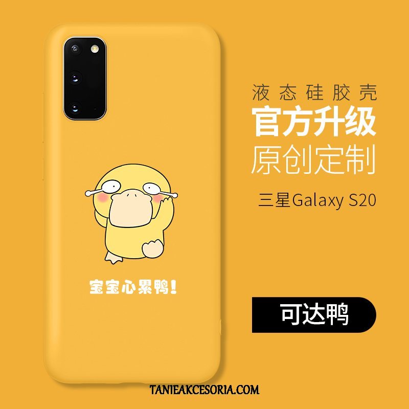 Etui Samsung Galaxy S20 Anti-fall Kreatywne Gwiazda, Obudowa Samsung Galaxy S20 Cienkie Telefon Komórkowy Żółty