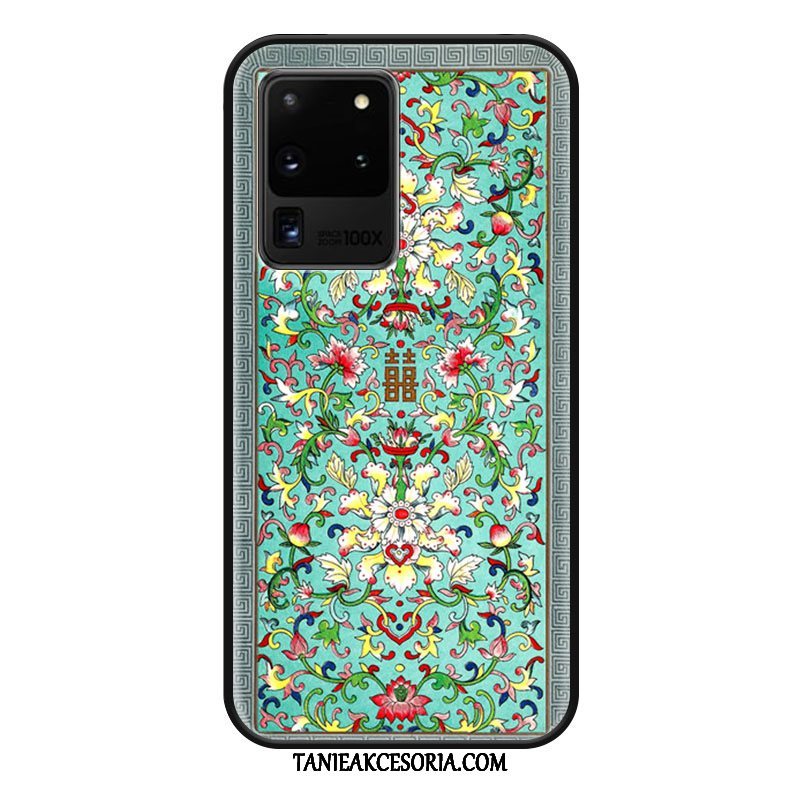 Etui Samsung Galaxy S20 Ultra Tendencja Gwiazda Kreatywne, Futerał Samsung Galaxy S20 Ultra Niebieski Osobowość Relief