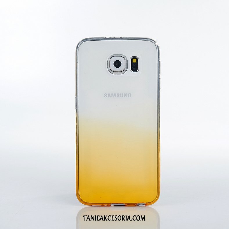 Etui Samsung Galaxy S6 Brązowy Ochraniacz Szkło Hartowane, Pokrowce Samsung Galaxy S6 Cienkie Kolor Gradientu Gwiazda