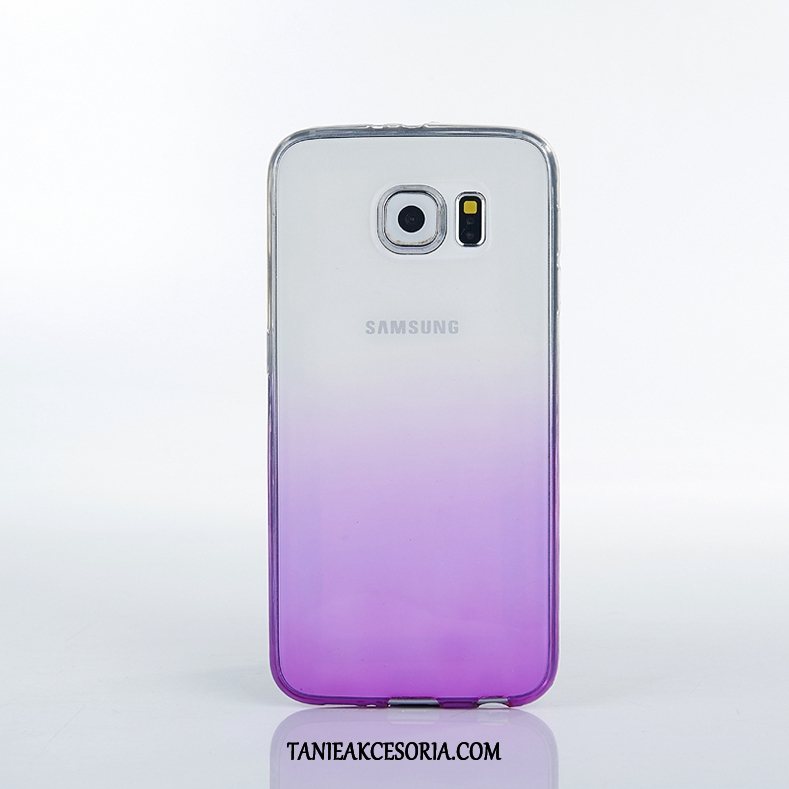 Etui Samsung Galaxy S6 Brązowy Ochraniacz Szkło Hartowane, Pokrowce Samsung Galaxy S6 Cienkie Kolor Gradientu Gwiazda