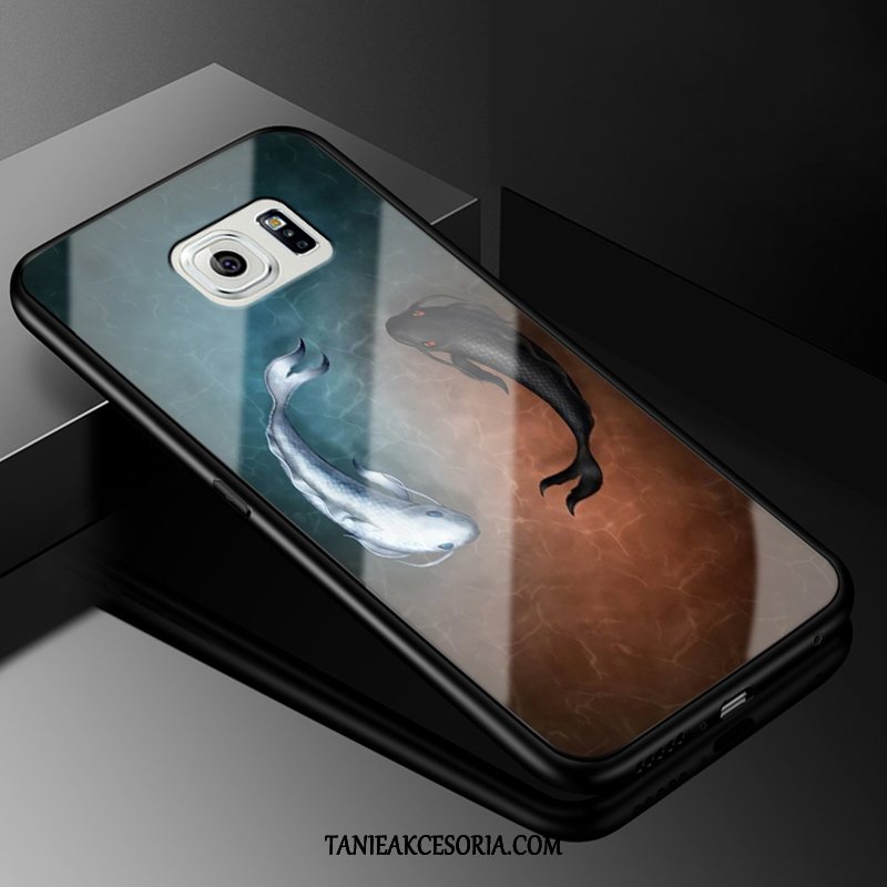 Etui Samsung Galaxy S6 Kreskówka Szkło Silikonowe, Pokrowce Samsung Galaxy S6 Miękki Osobowość Ochraniacz