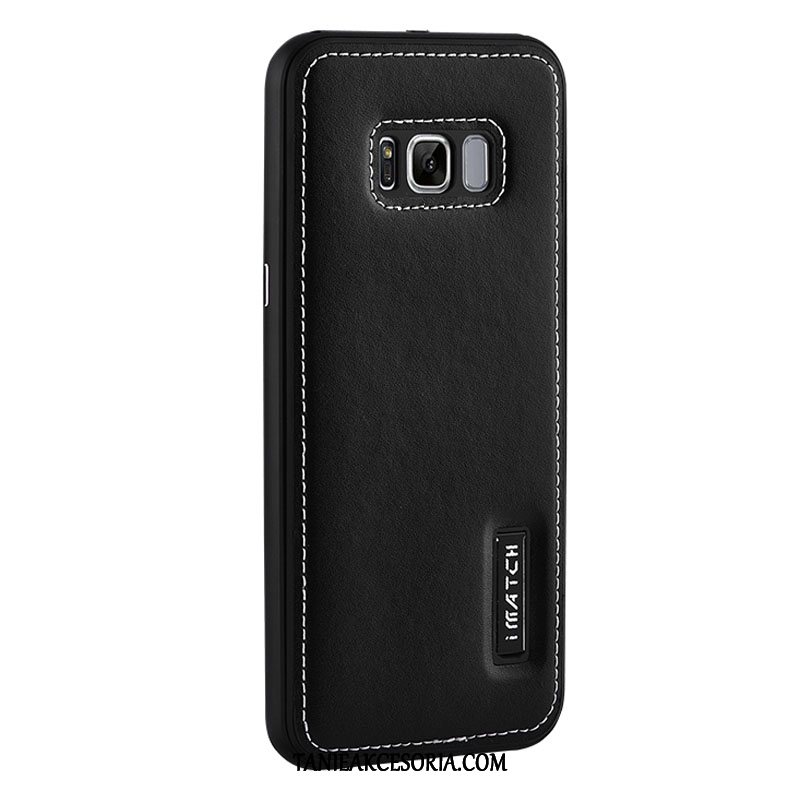 Etui Samsung Galaxy S8 Prawdziwa Skóra Biznes Gwiazda, Pokrowce Samsung Galaxy S8 Ochraniacz Wino Czerwone Telefon Komórkowy