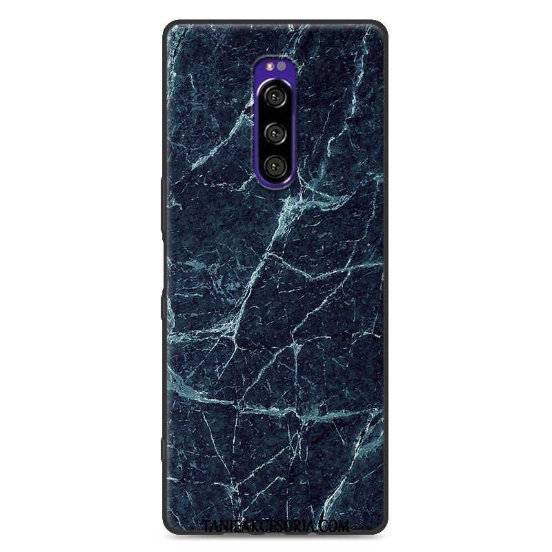 Etui Sony Xperia 1 Szary Silikonowe Telefon Komórkowy, Futerał Sony Xperia 1 Ziarno Drewna Ochraniacz Kolor