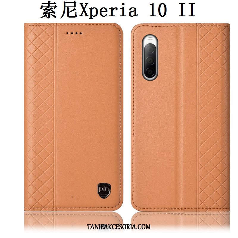 Etui Sony Xperia 10 Ii Telefon Komórkowy Ochraniacz Skórzany Futerał, Obudowa Sony Xperia 10 Ii Anti-fall Czerwony