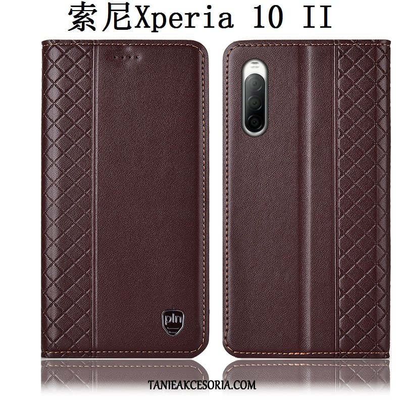 Etui Sony Xperia 10 Ii Telefon Komórkowy Ochraniacz Skórzany Futerał, Obudowa Sony Xperia 10 Ii Anti-fall Czerwony