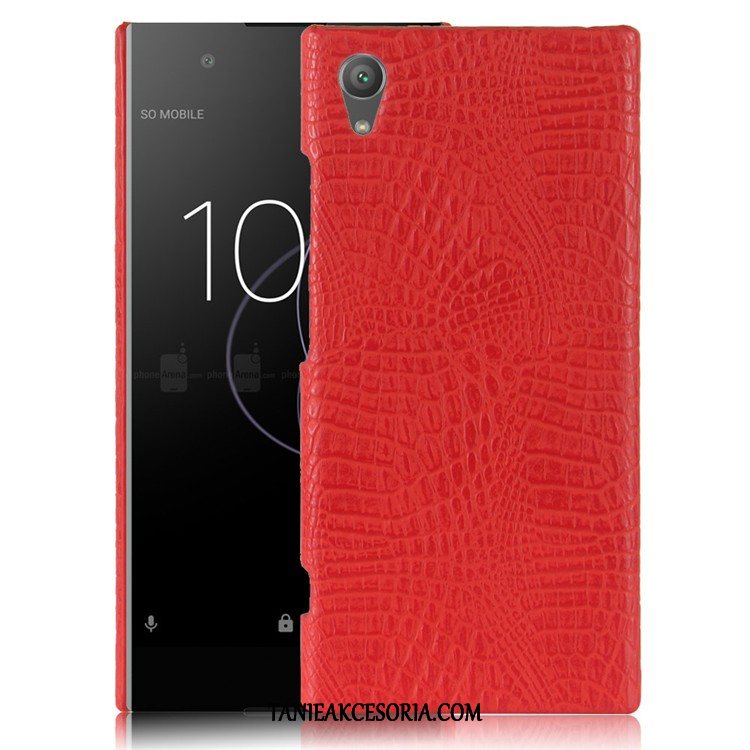 Etui Sony Xperia Xa1 Plus Czerwony Telefon Komórkowy Krokodyl, Obudowa Sony Xperia Xa1 Plus Proszek Trudno Ochraniacz