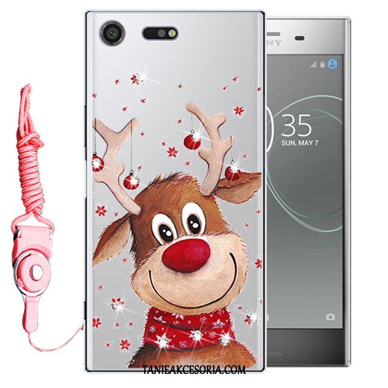 Etui Sony Xperia Xz Premium Ochraniacz Miękki Rhinestone, Obudowa Sony Xperia Xz Premium Czerwony All Inclusive Telefon Komórkowy