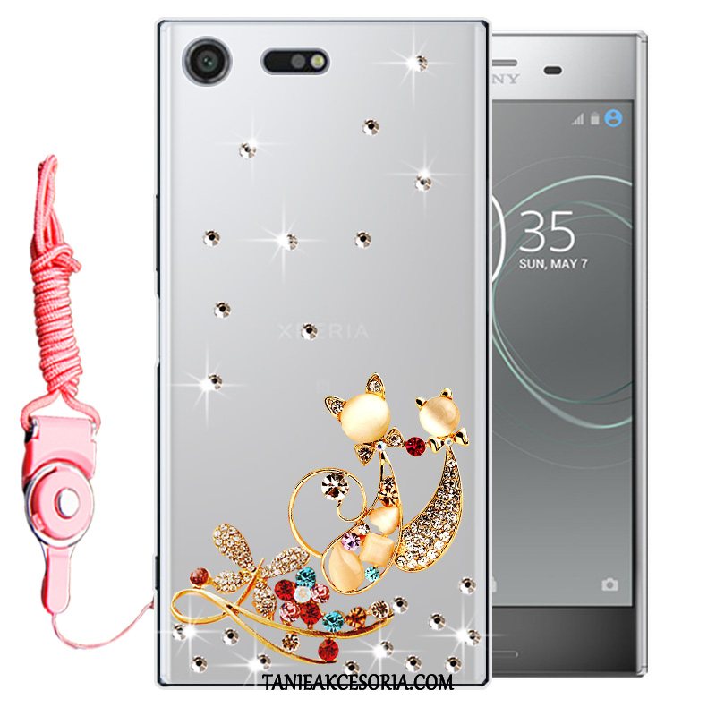 Etui Sony Xperia Xz Premium Ochraniacz Miękki Rhinestone, Obudowa Sony Xperia Xz Premium Czerwony All Inclusive Telefon Komórkowy