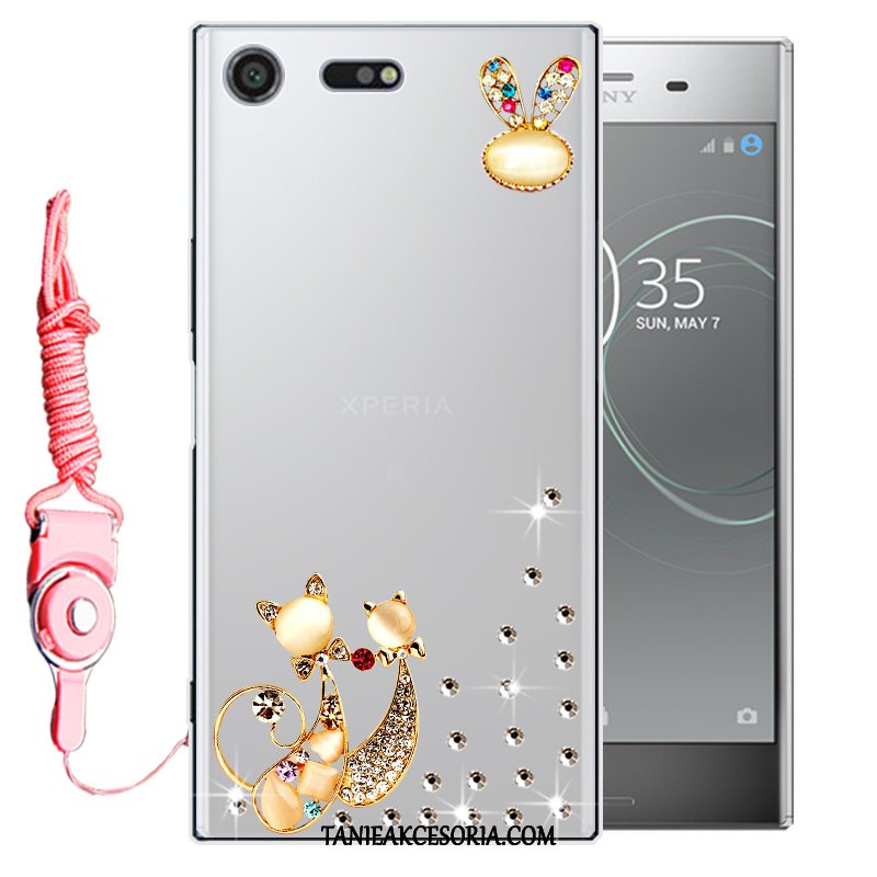 Etui Sony Xperia Xz Premium Ochraniacz Miękki Rhinestone, Obudowa Sony Xperia Xz Premium Czerwony All Inclusive Telefon Komórkowy