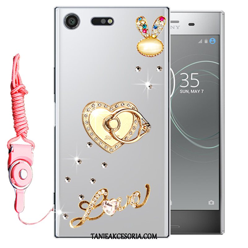 Etui Sony Xperia Xz Premium Ochraniacz Miękki Rhinestone, Obudowa Sony Xperia Xz Premium Czerwony All Inclusive Telefon Komórkowy