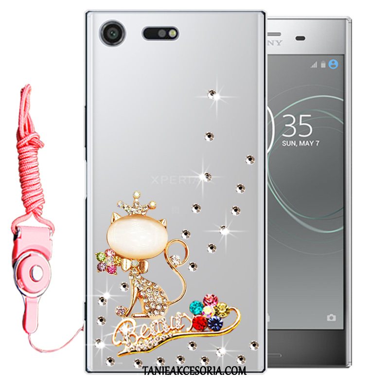 Etui Sony Xperia Xz Premium Ochraniacz Miękki Rhinestone, Obudowa Sony Xperia Xz Premium Czerwony All Inclusive Telefon Komórkowy