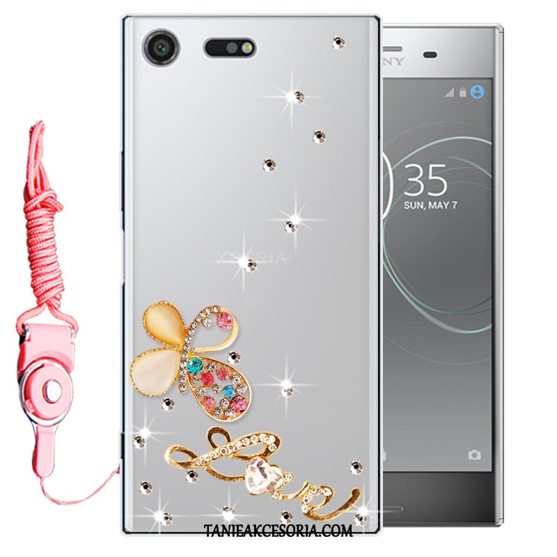 Etui Sony Xperia Xz Premium Ochraniacz Miękki Rhinestone, Obudowa Sony Xperia Xz Premium Czerwony All Inclusive Telefon Komórkowy