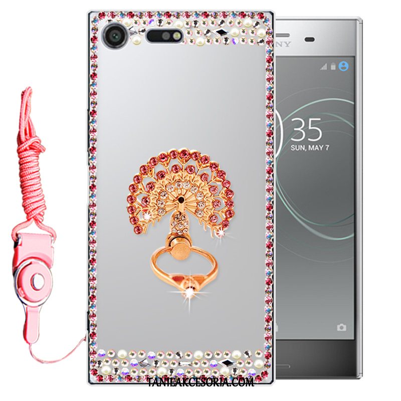 Etui Sony Xperia Xz Premium Ochraniacz Miękki Rhinestone, Obudowa Sony Xperia Xz Premium Czerwony All Inclusive Telefon Komórkowy