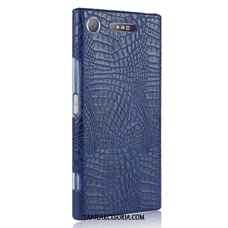 Etui Sony Xperia Xz1 Skóra Nubuku Wzór Krokodyla, Obudowa Sony Xperia Xz1 Ochraniacz Torby Proste Braun
