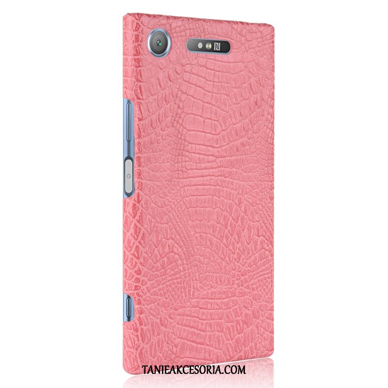 Etui Sony Xperia Xz1 Skóra Nubuku Wzór Krokodyla, Obudowa Sony Xperia Xz1 Ochraniacz Torby Proste Braun