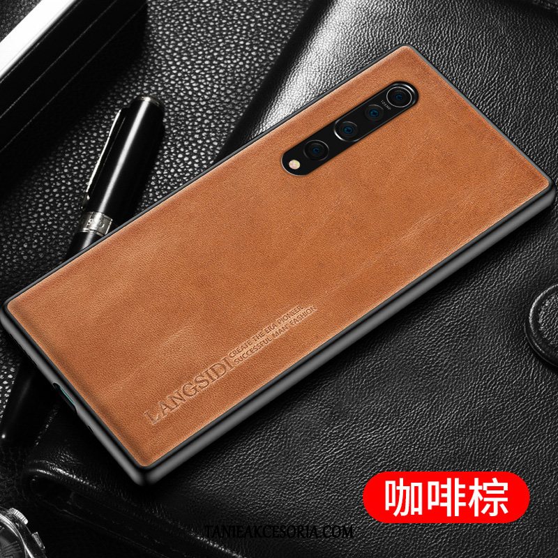 Etui Xiaomi Mi 10 Moda Mały Ochraniacz, Pokrowce Xiaomi Mi 10 Wysoki Koniec All Inclusive Bydło Beige