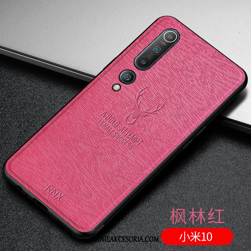 Etui Xiaomi Mi 10 Osobowość Silikonowe Modna Marka, Obudowa Xiaomi Mi 10 Skórzany Futerał Telefon Komórkowy All Inclusive Beige