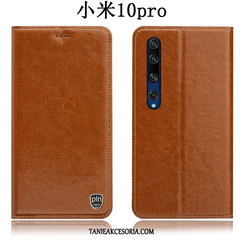 Etui Xiaomi Mi 10 Pro Wzór All Inclusive Telefon Komórkowy, Futerał Xiaomi Mi 10 Pro Anti-fall Skórzany Mały Braun Beige