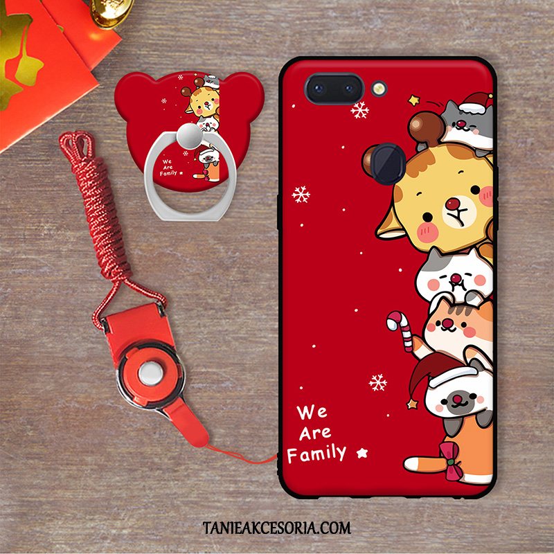 Etui Xiaomi Mi 8 Lite Miękki Telefon Komórkowy Ochraniacz, Pokrowce Xiaomi Mi 8 Lite Ring Młodzież Czerwony Beige