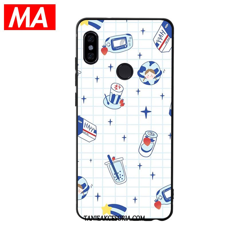 Etui Xiaomi Mi 8 Miękki Proste Niebieski, Obudowa Xiaomi Mi 8 Piękno Classic Ochraniacz Beige