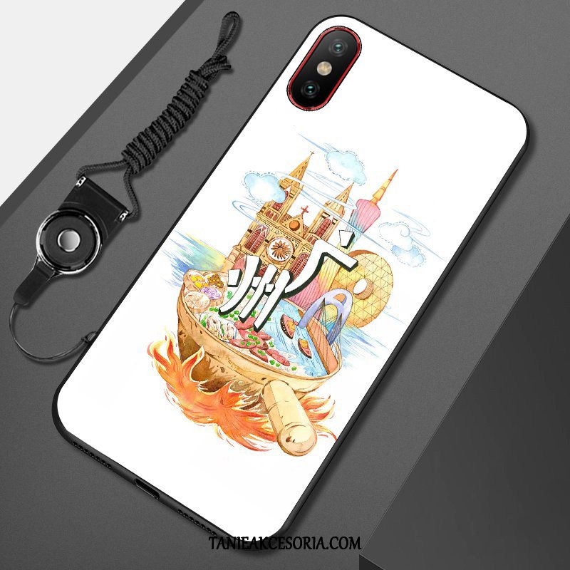 Etui Xiaomi Mi 8 Pro Silikonowe Wzór Mały, Futerał Xiaomi Mi 8 Pro Anti-fall Kolor Biały Beige