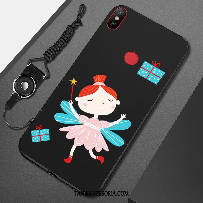 Etui Xiaomi Mi A2 Lite Telefon Komórkowy Wiszące Ozdoby Czarny, Pokrowce Xiaomi Mi A2 Lite Miękki Anti-fall Mały Beige