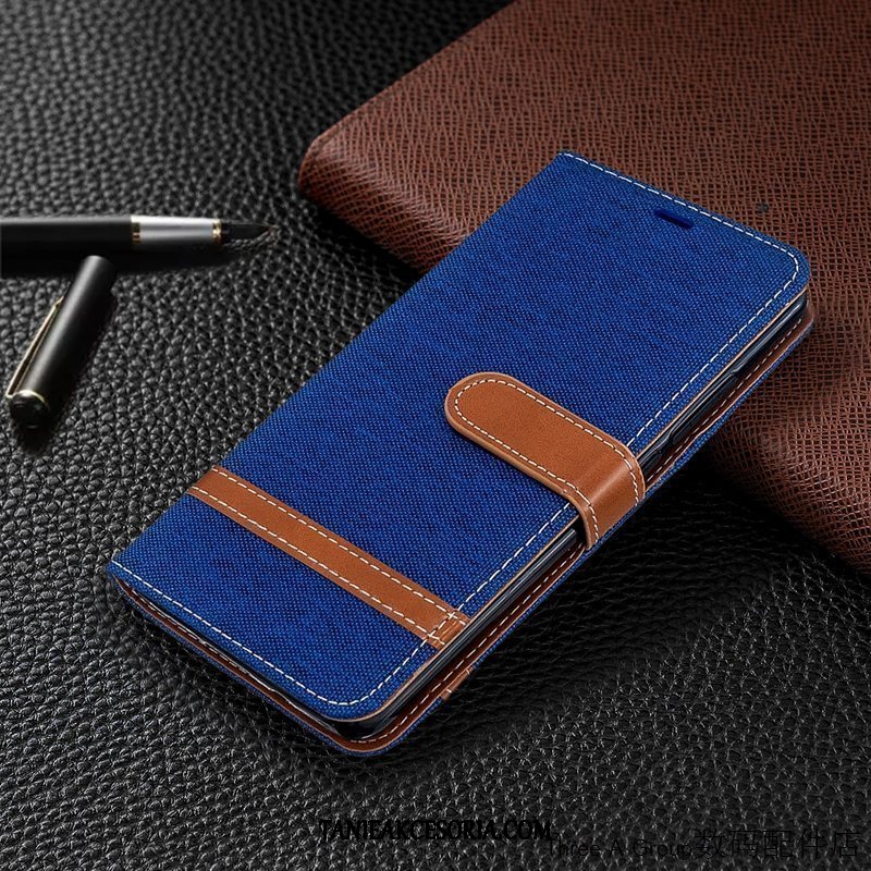 Etui Xiaomi Mi Note 10 Mały Ochraniacz Karta, Obudowa Xiaomi Mi Note 10 Telefon Komórkowy Wzór Płótno Beige