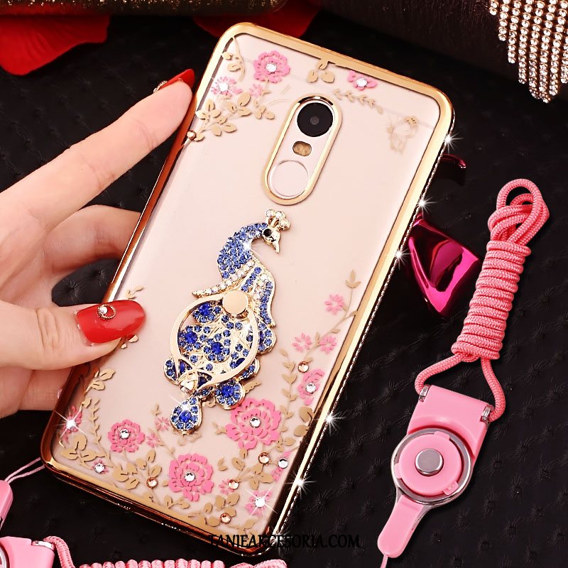 Etui Xiaomi Redmi 5 Osobowość Tendencja Przezroczysty, Obudowa Xiaomi Redmi 5 Telefon Komórkowy Rhinestone Ochraniacz Beige