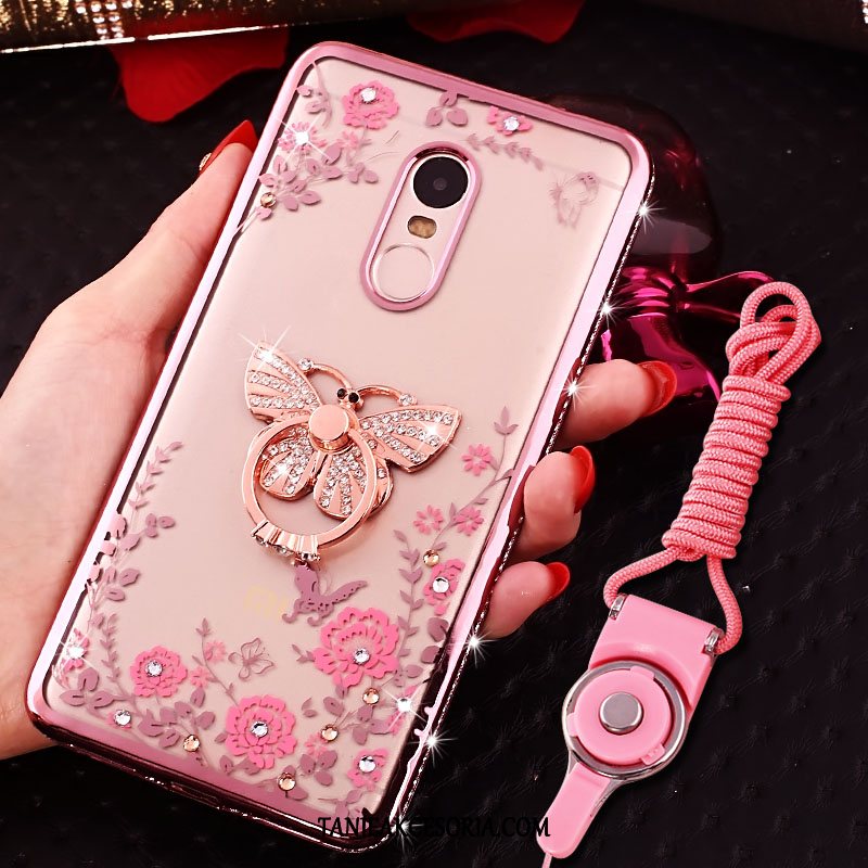 Etui Xiaomi Redmi 5 Osobowość Tendencja Przezroczysty, Obudowa Xiaomi Redmi 5 Telefon Komórkowy Rhinestone Ochraniacz Beige