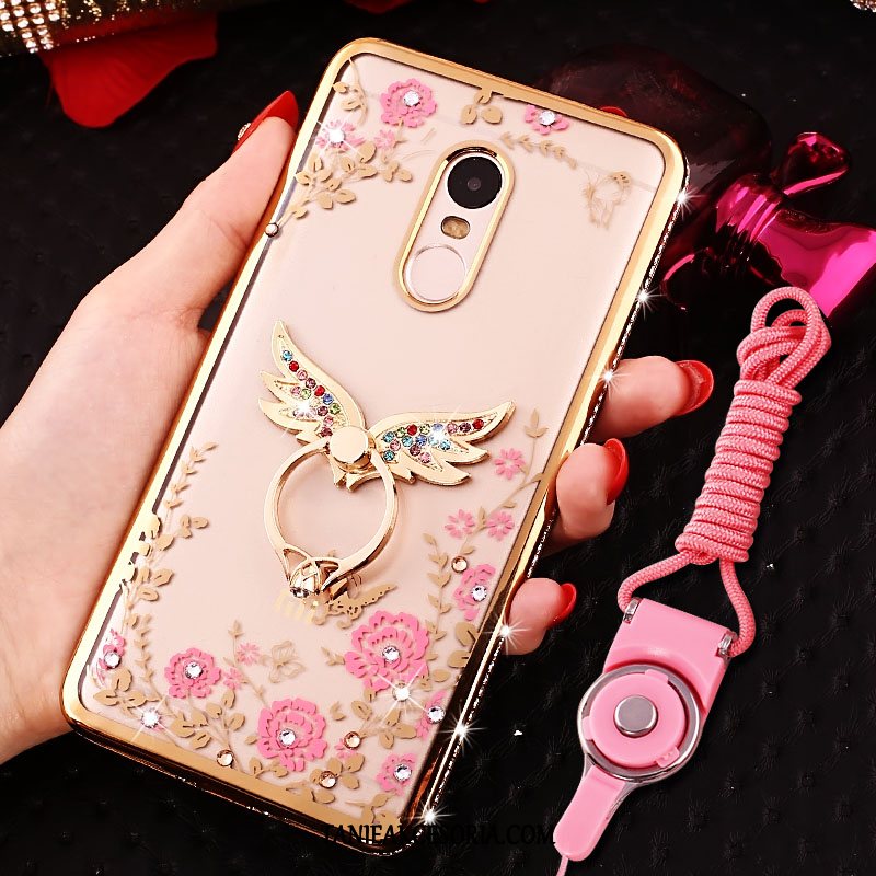 Etui Xiaomi Redmi 5 Osobowość Tendencja Przezroczysty, Obudowa Xiaomi Redmi 5 Telefon Komórkowy Rhinestone Ochraniacz Beige