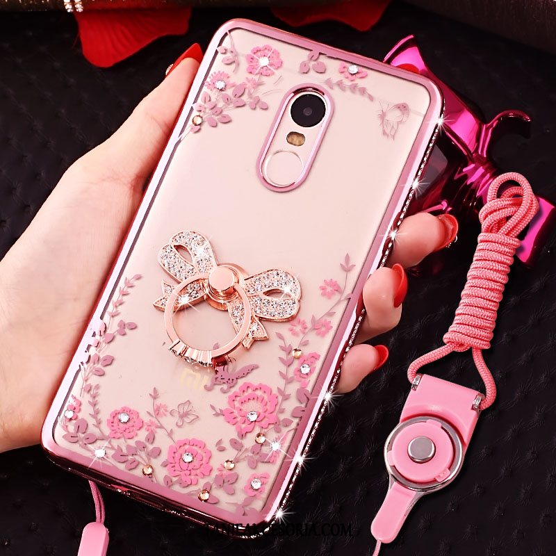 Etui Xiaomi Redmi 5 Osobowość Tendencja Przezroczysty, Obudowa Xiaomi Redmi 5 Telefon Komórkowy Rhinestone Ochraniacz Beige