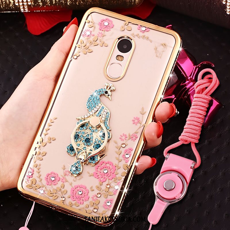 Etui Xiaomi Redmi 5 Osobowość Tendencja Przezroczysty, Obudowa Xiaomi Redmi 5 Telefon Komórkowy Rhinestone Ochraniacz Beige