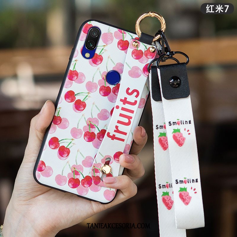 Etui Xiaomi Redmi 7 Silikonowe Osobowość Kreatywne, Pokrowce Xiaomi Redmi 7 Mały Czerwony Czarny Beige