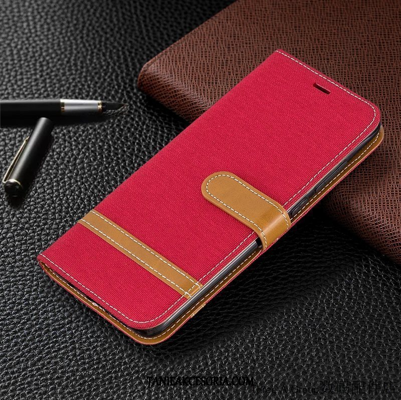 Etui Xiaomi Redmi 8 Biznes Anti-fall Czerwony, Futerał Xiaomi Redmi 8 Karta Telefon Komórkowy Mały Beige