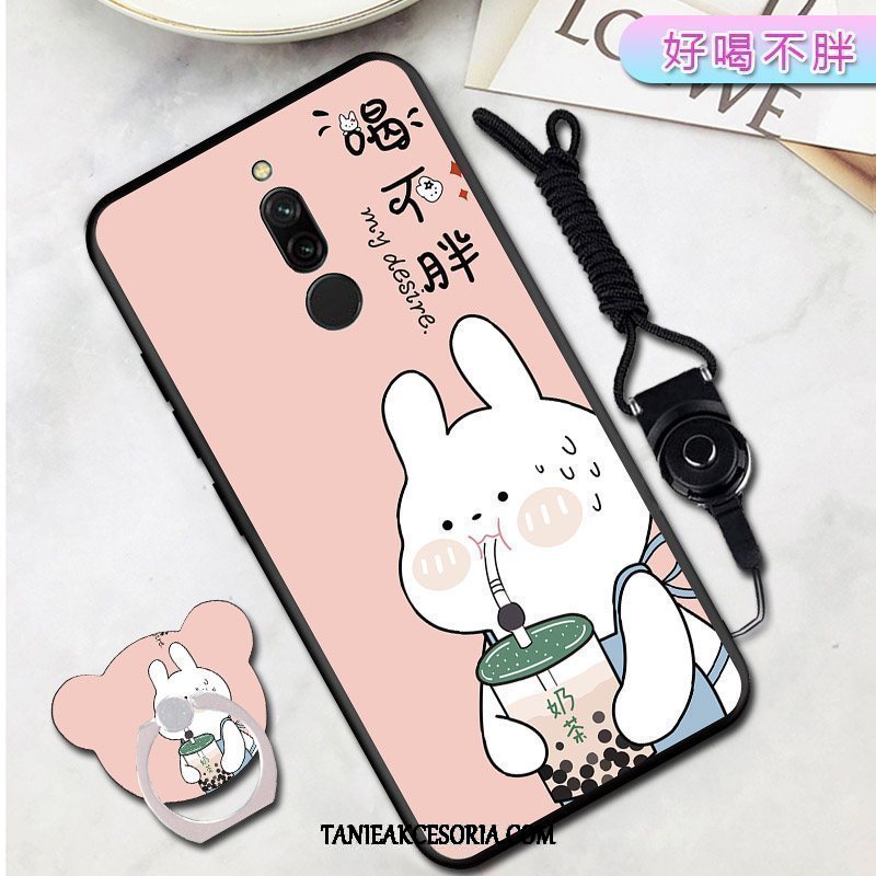 Etui Xiaomi Redmi 8 Czarny Wspornik Miękki, Futerał Xiaomi Redmi 8 Anti-fall Kreatywne Osobowość Beige