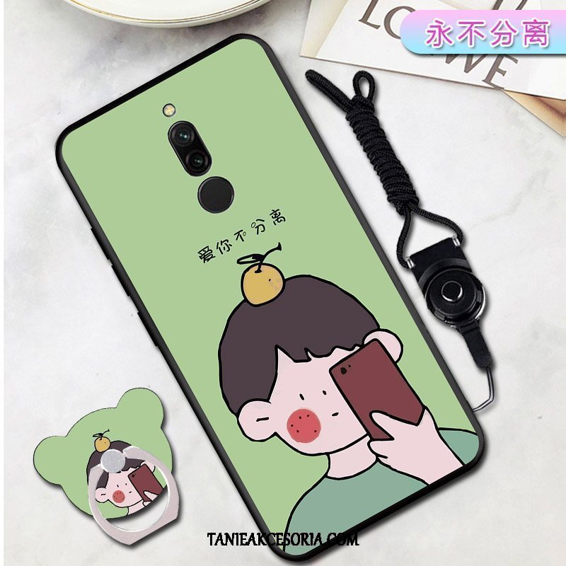 Etui Xiaomi Redmi 8 Czarny Wspornik Miękki, Futerał Xiaomi Redmi 8 Anti-fall Kreatywne Osobowość Beige