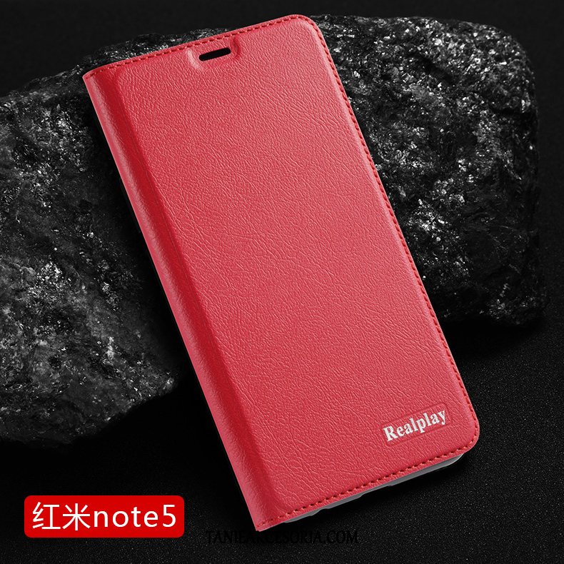 Etui Xiaomi Redmi Note 5 All Inclusive Telefon Komórkowy Skórzany, Futerał Xiaomi Redmi Note 5 Klapa Różowe Mały Beige