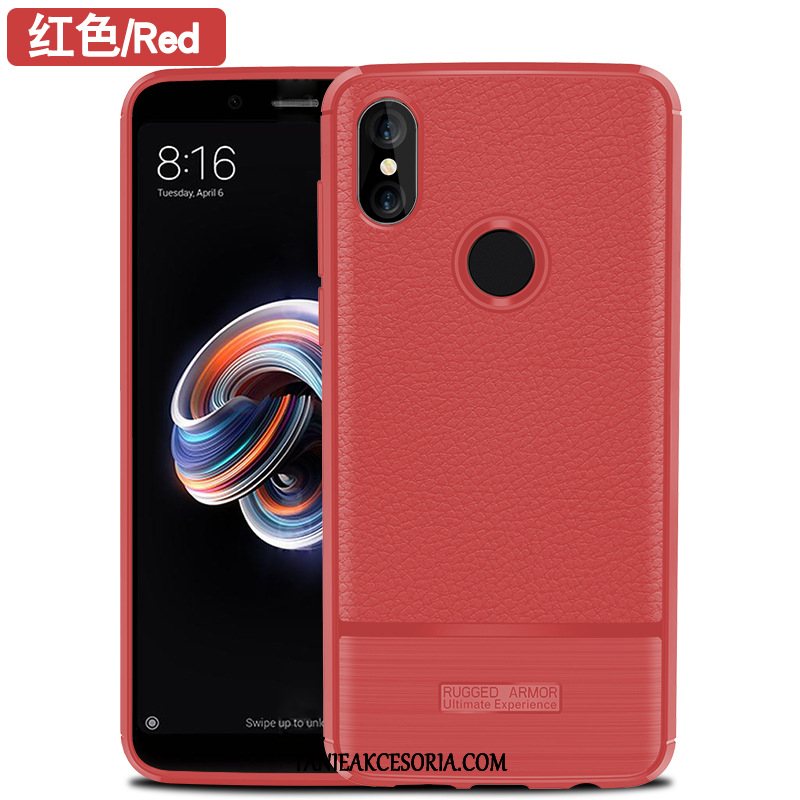 Etui Xiaomi Redmi Note 5 Telefon Komórkowy Czerwony Anti-fall, Pokrowce Xiaomi Redmi Note 5 Szary Mały Beige