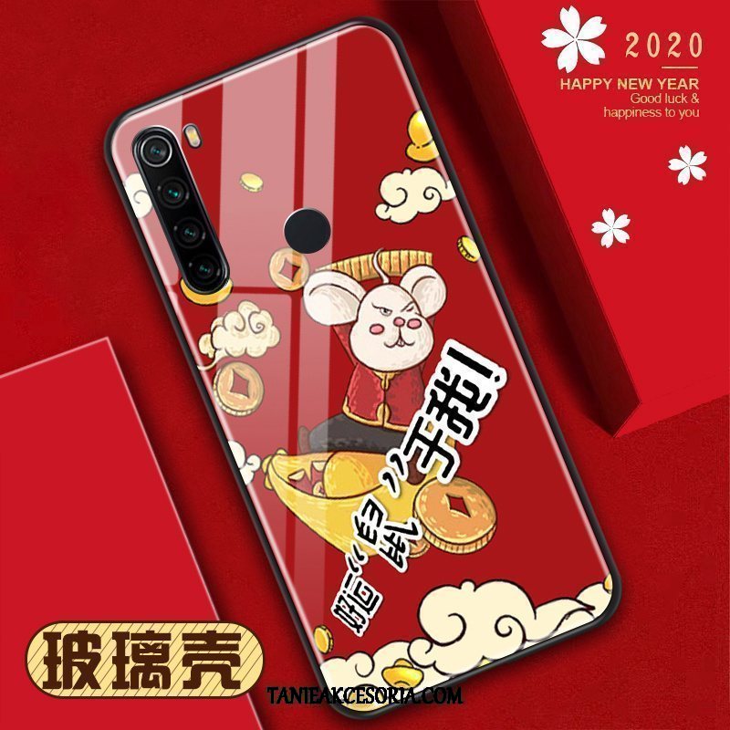 Etui Xiaomi Redmi Note 8t Rat Wiszące Ozdoby Nowy, Futerał Xiaomi Redmi Note 8t Wzór Telefon Komórkowy Osobowość Beige