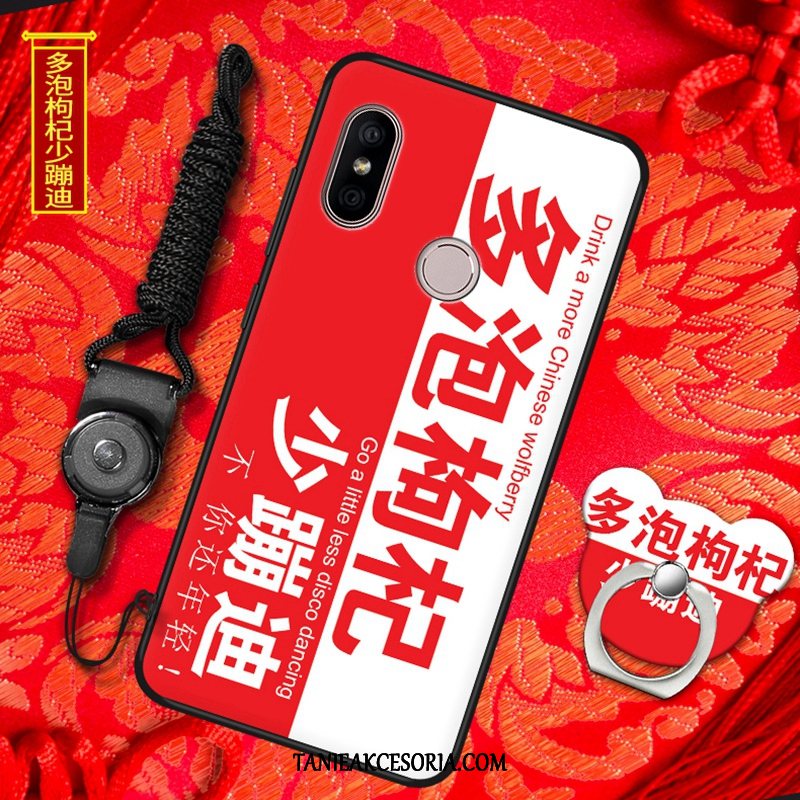 Etui Xiaomi Redmi S2 Kreatywne Czerwony Netto Silikonowe, Pokrowce Xiaomi Redmi S2 Mały Szkło Hartowane Telefon Komórkowy Beige