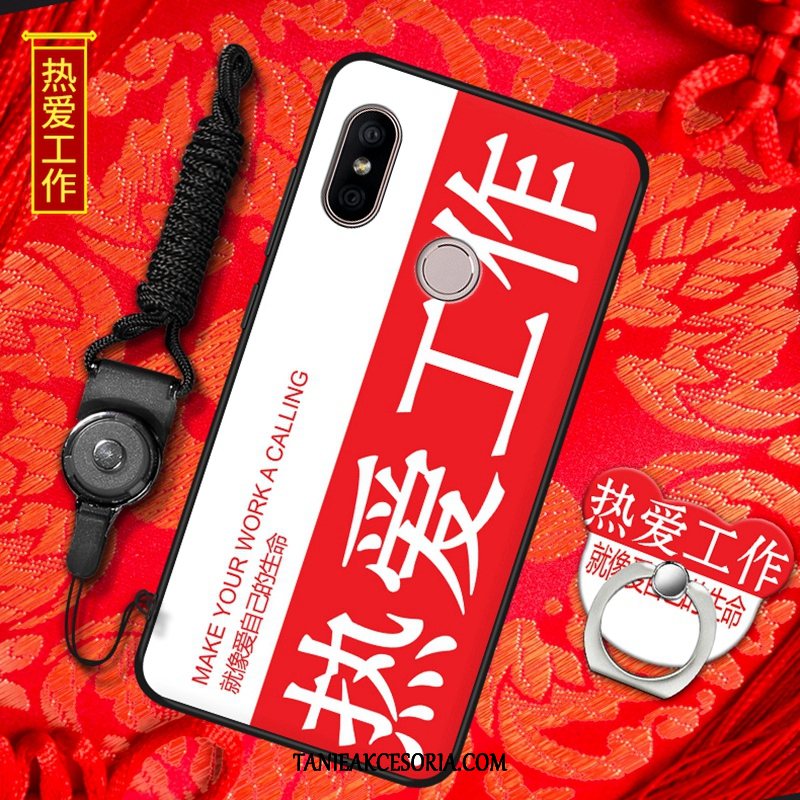 Etui Xiaomi Redmi S2 Kreatywne Czerwony Netto Silikonowe, Pokrowce Xiaomi Redmi S2 Mały Szkło Hartowane Telefon Komórkowy Beige