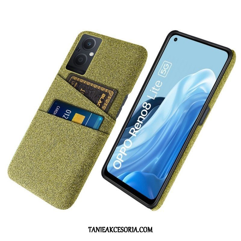 Etui do Oppo Reno 8 Lite Tkanina Na Karty