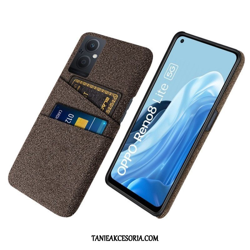 Etui do Oppo Reno 8 Lite Tkanina Na Karty