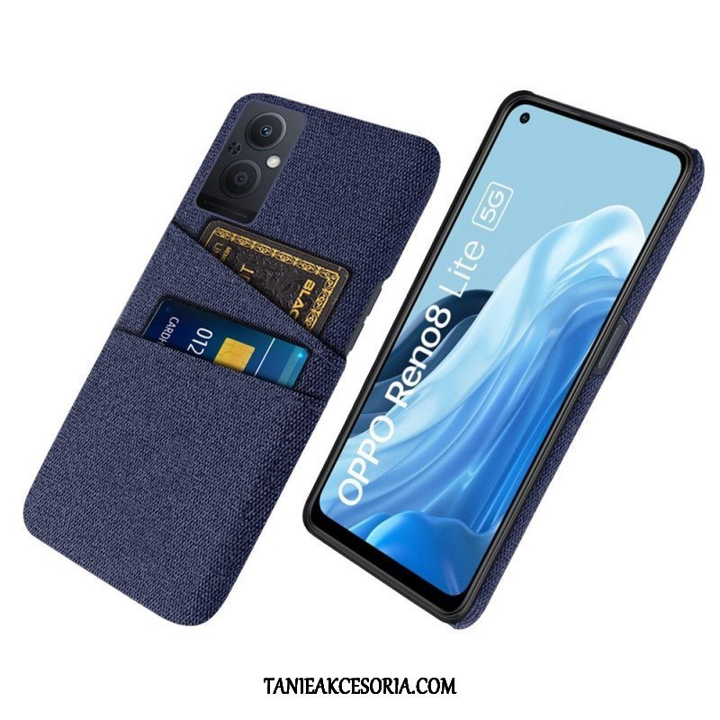 Etui do Oppo Reno 8 Lite Tkanina Na Karty