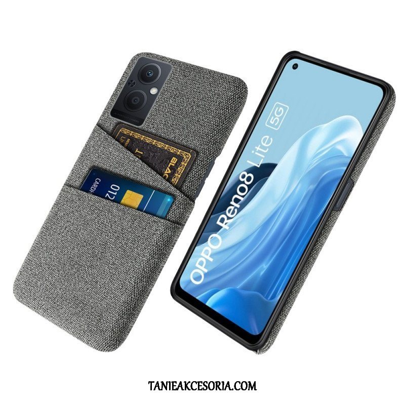 Etui do Oppo Reno 8 Lite Tkanina Na Karty